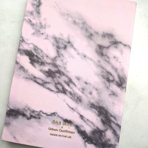 Ohh Deer x UO pink marble linen cover lined notebook journal, NEW